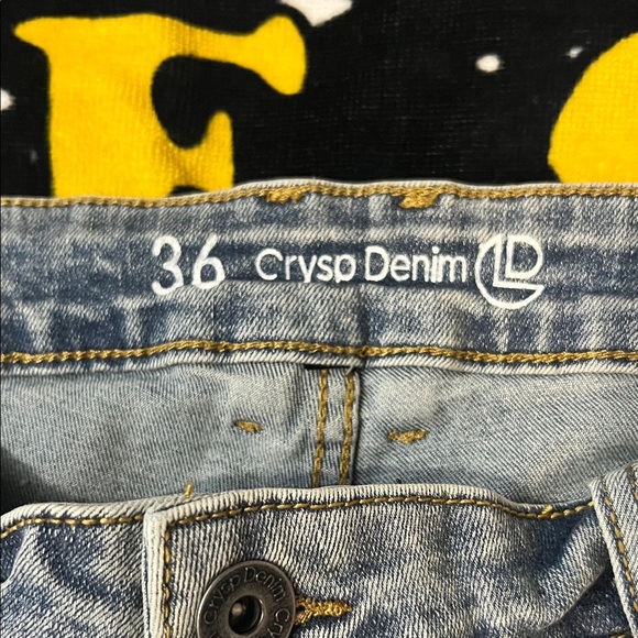 Crysp denim jeans black splatter size 36 - Picture 6 of 11